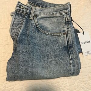 Re/Done Classic Denim Jeans in Light Blue